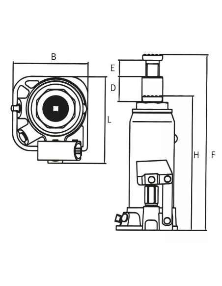 Cric hidraulic Unicraft HSWH 30 pentru ridicari sigure