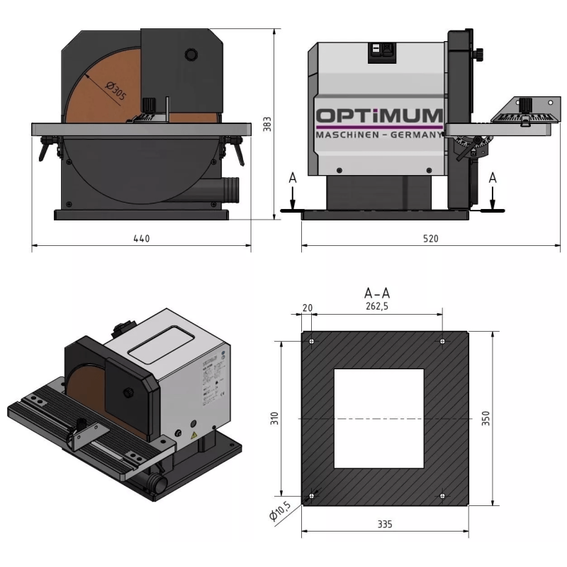 Masina de polizat Optimum pentru slefuire precisa