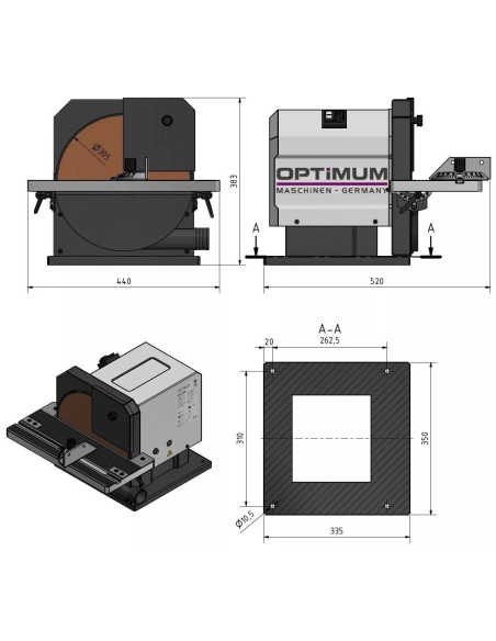 Masina de polizat Optimum pentru slefuire precisa