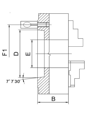 Universal precizie PS3-125/D4 cu 3 bacuri eficiente