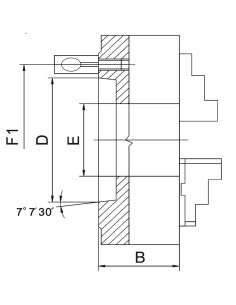 Universal de precizie PS3-160/D4, ideal pentru strunguri