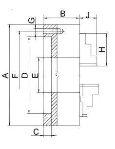 Universal precizie PO3-160, ideal pentru strunguri