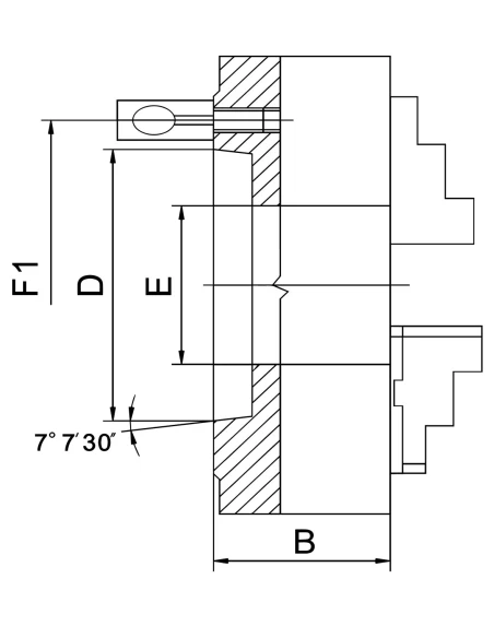 Universal de precizie cu 3 bacuri PO3-200/D6 BISON Polonia