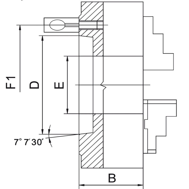 Universal de precizie cu 3 bacuri PO3-315/D8 BISON Polonia