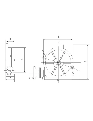 Masa rotativa HV 8, perfect pentru aplicatii de gaurire