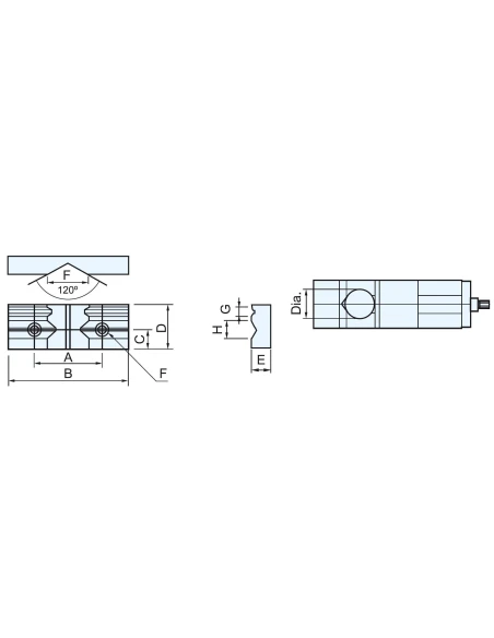 Falci prismatice CJ 100 - 1 buc.