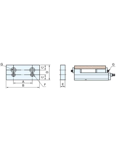 Falcile LJ 200, bacuri pentru menghine de precizie