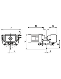 Carucior electric Unicraft EFW 3-2 pentru troliuri, max 3 tone 2