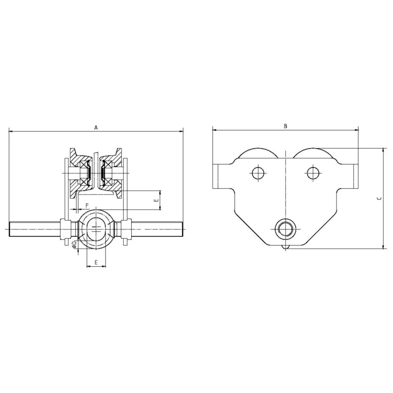 Carucior manual profil I Unicraft, compact si sigur