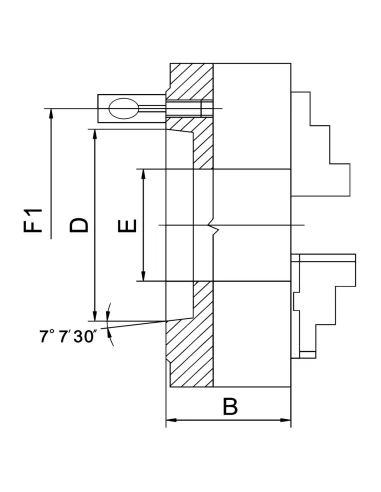 Universal precizie PO4-315/D11 cu 4 bacuri