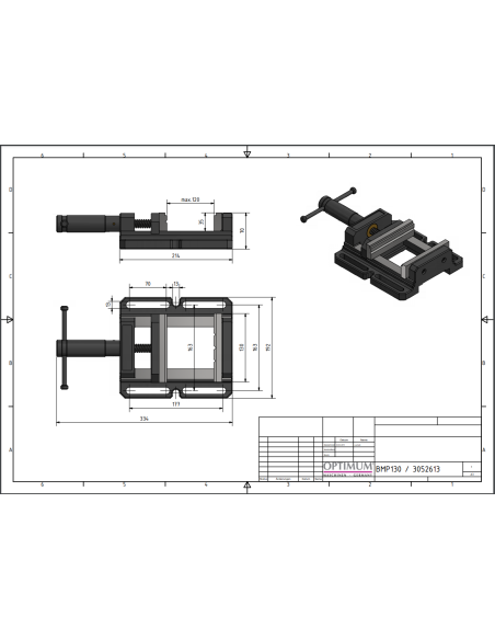 Menghina prismatica Optimum BMP 130, precizie sporita