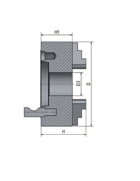 Universal cu 3 bacuri, prindere centrica precisa