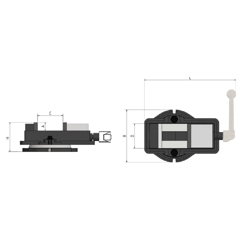 Menghina rotativa VMQ 100, fixare precisa metal