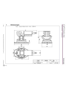 Menghina Optimum MV3-125, rotatie 360° pentru precizie 2