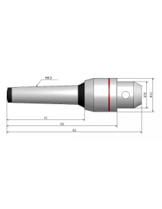 Varf de centrare MK 3 cu 7 capete, ideal pentru metal 2