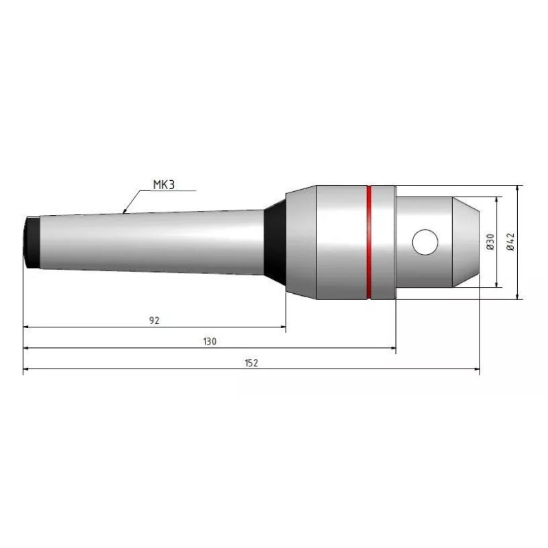 Varf de centrare MK 3 cu 7 capete, ideal pentru metal