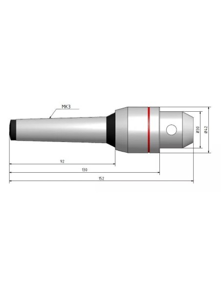 Varf de centrare MK 3 cu 7 capete, ideal pentru metal