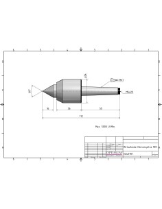 Varf centrare rotativ MK 1, ideal pentru strunguri 2