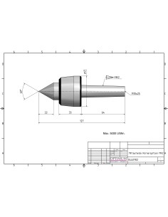 Varf de centrare rotativ MK 2, ideal pentru strunguri metal 2