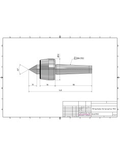 Varf de centrare MK 3 pentru strunguri metal, precizie superioara 2