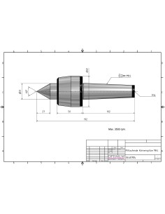 Varf centrare rotativ MK 4 pentru strunguri metal 2