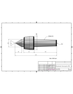 Varf de Centrare Rotativ MK 5, optim pentru strunguri 2