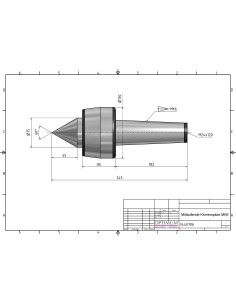 Varf de centrare rotativ MK 6, precizie si durabilitate 2