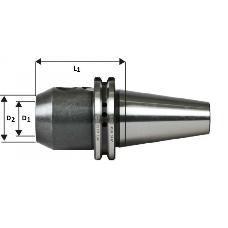 Portscula DIN 69871 AD pentru fixare scule precise