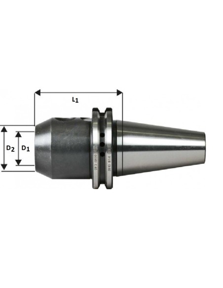 Adaptor portscula DIN 69871 pentru utilaje ISO 40