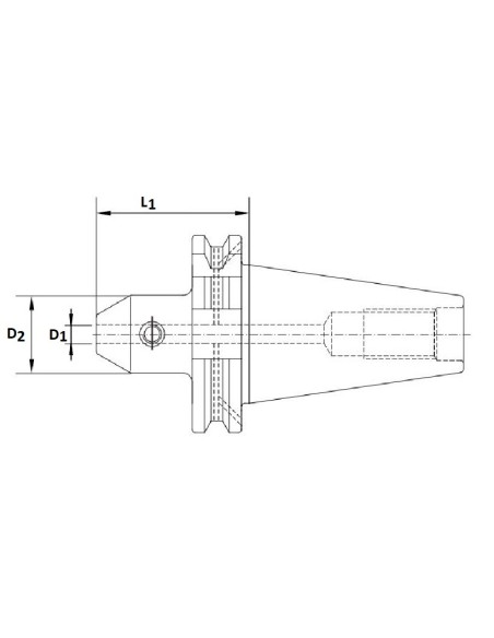 Adaptor portscula DIN 69871 pentru utilaje ISO 40