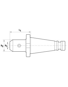 Portscula DIN 2080 SK 40/50 mm, precizie pentru frezat 2