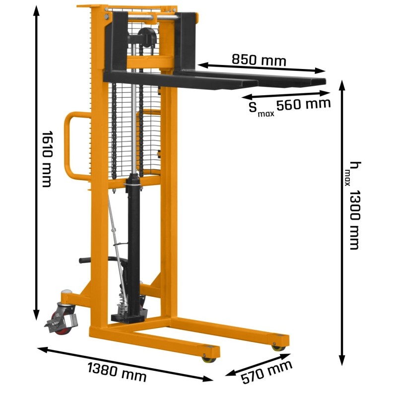 Stivuitor manual Cormak P513, capacitate 500kg