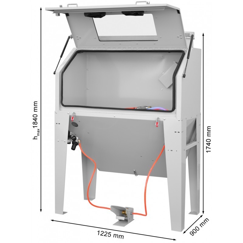 Cabina de sablare Cormak KDP420 - performanta superioara