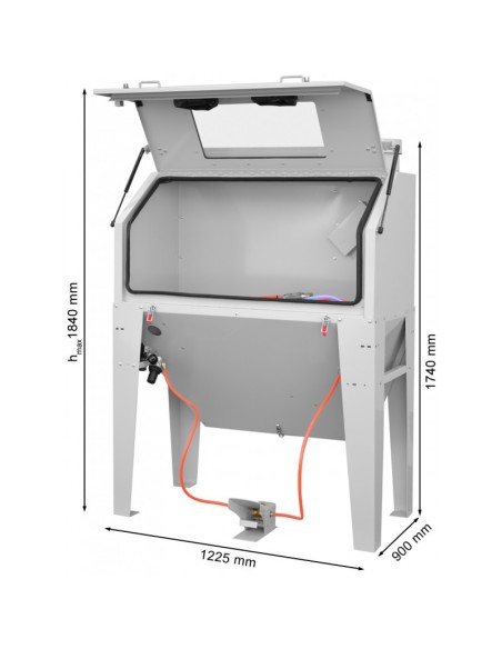 Cabina de sablare Cormak KDP420 - performanta superioara