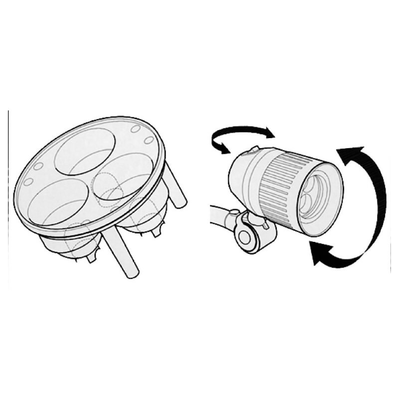 Lampa zona lucru, brat flexibil, rezistenta optima