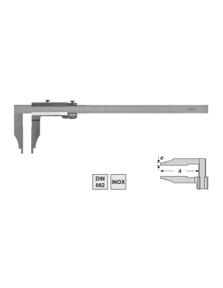 Subler mecanic 800mm, precizie 0.05mm, otel inoxidabil