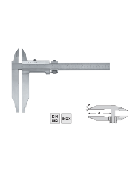 Subler mecanic FORMAT 800mm cu varfuri precise