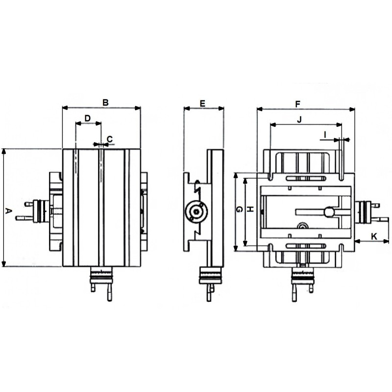 Masa in cruce Cormak pentru gaurire precisa, 185x100 mm