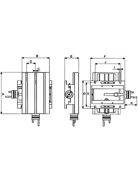 Masa in cruce Cormak pentru gaurire precisa, 185x100 mm