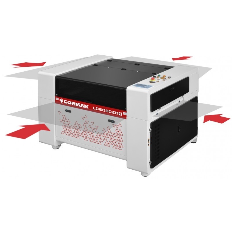 Masina gravat laser CO2 Cormak LC 6090ZD1, precizie superioara