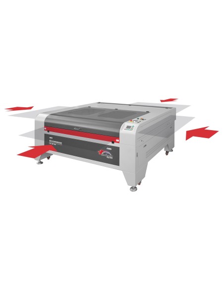 Masina laser CO2 cu 2 capete pentru gravare precisa