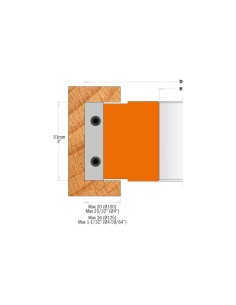 Cap freza lemn 125x50mm, ideal pentru precizie in lucrari 2