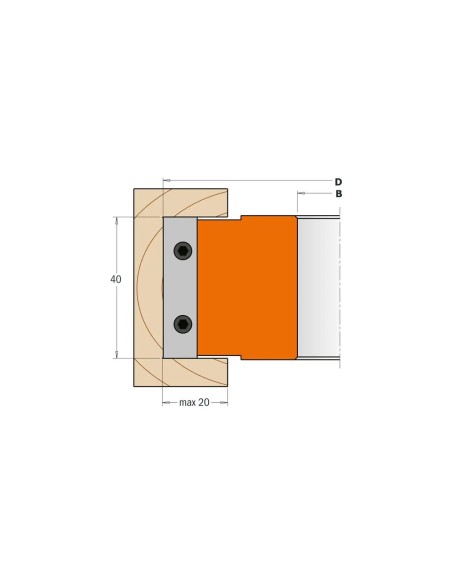 Cap frezare 125x40 mm Aluminiu - Performanta prelucrare lemn