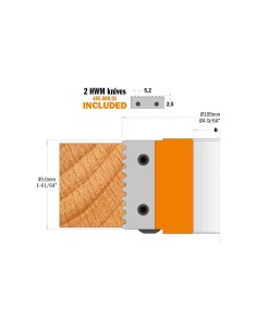 Cap de freza 105x40 Z2 - ideal pentru imbinari precise 2