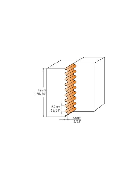 Cap de freza 105x40 Z2 - ideal pentru imbinari precise