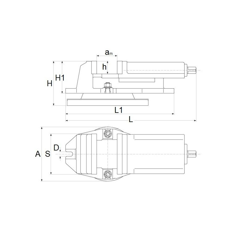 Menghina Cormak QH100 cu baza rotativa precisa