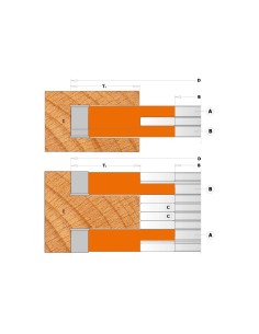 Freza lemn reglabila 150x40 mm pentru precizie 2