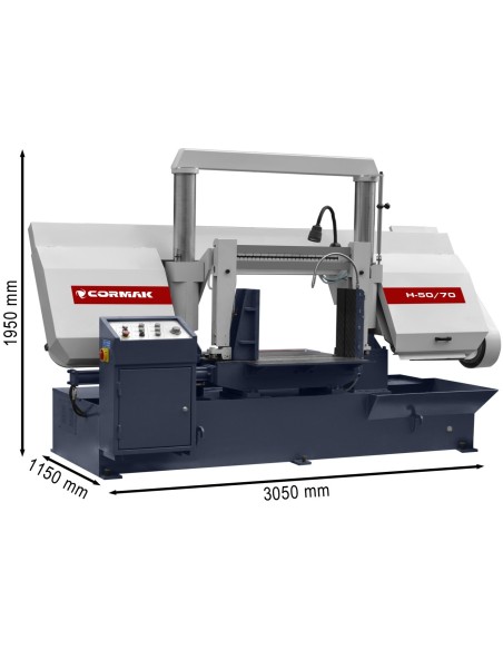 Ferastrau Cormak H-50/70, taiere metal precisa