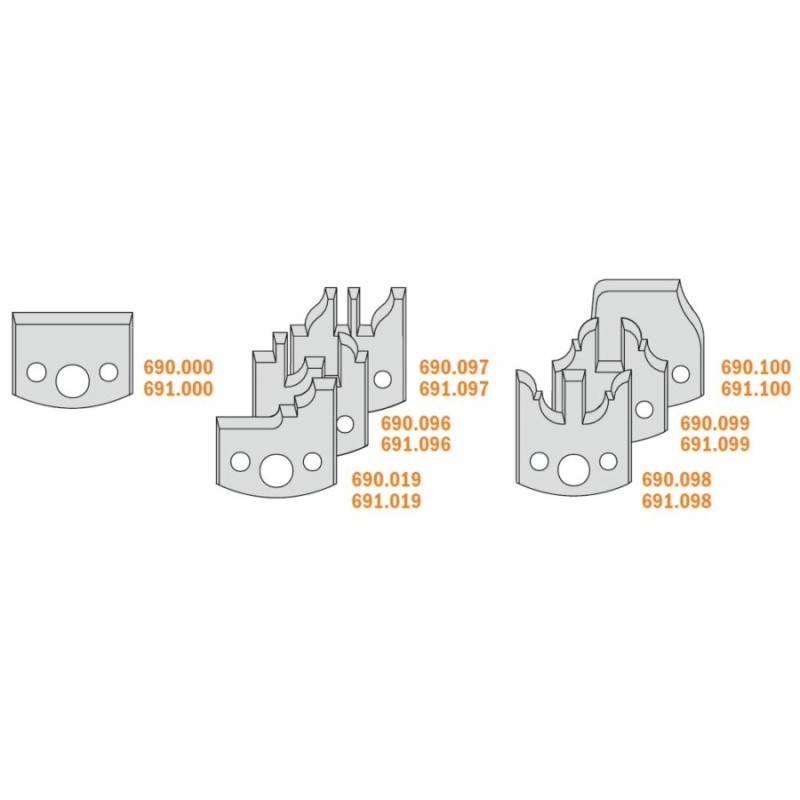 Set de frezare CMT cu limitator si placute profilate