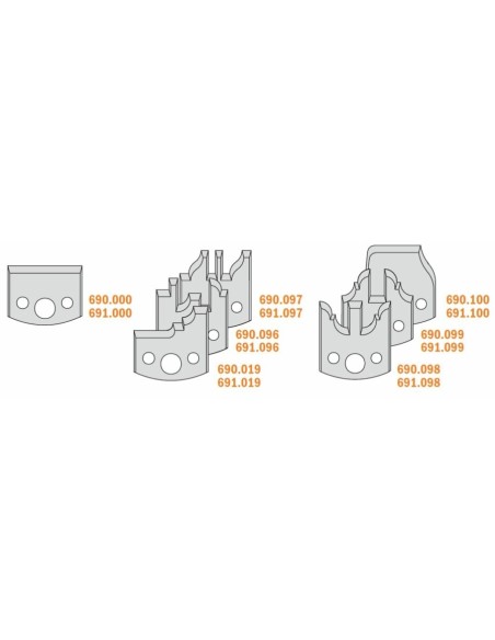 Set de frezare CMT cu limitator si placute profilate